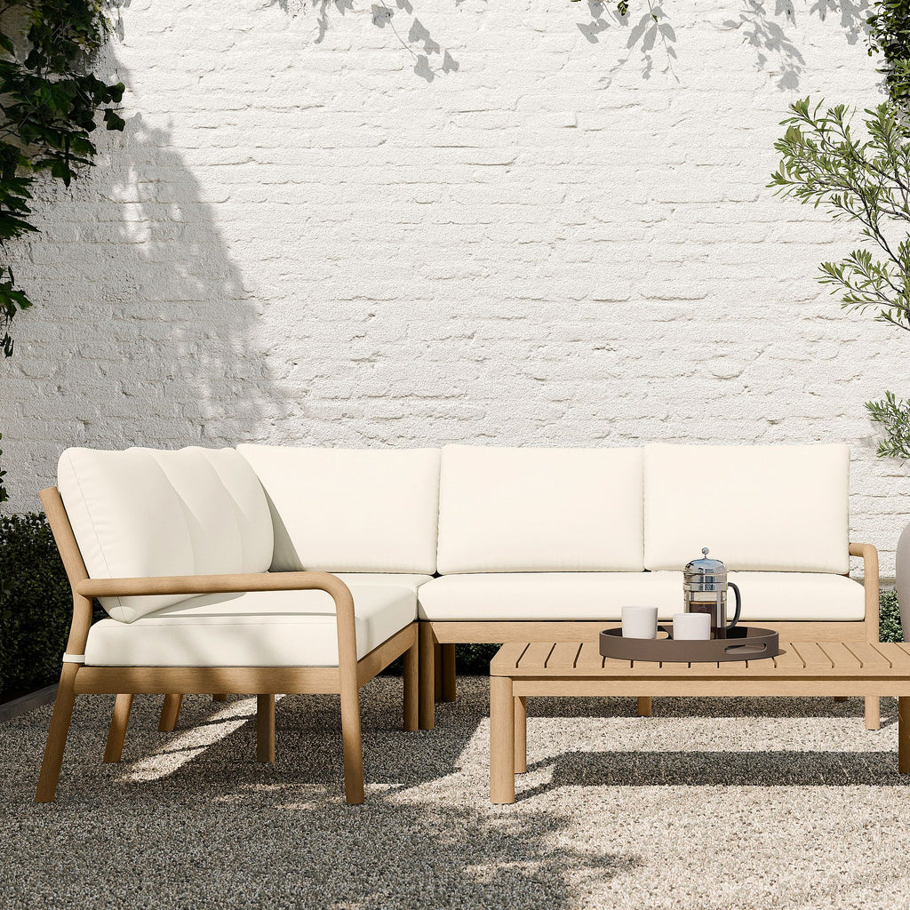 Modern Wooden Outdoor Lounge Set