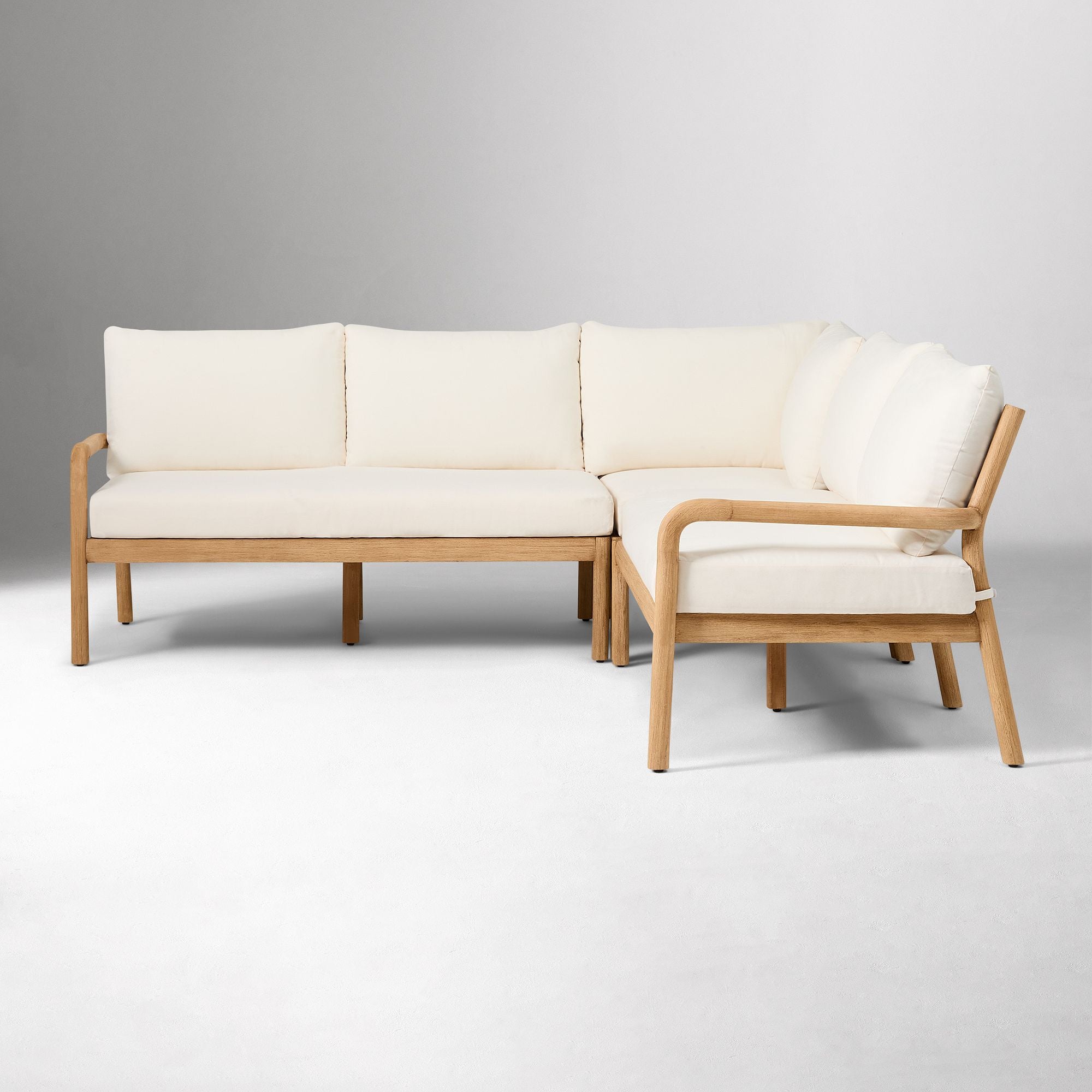 Modern Wooden Outdoor Lounge Set