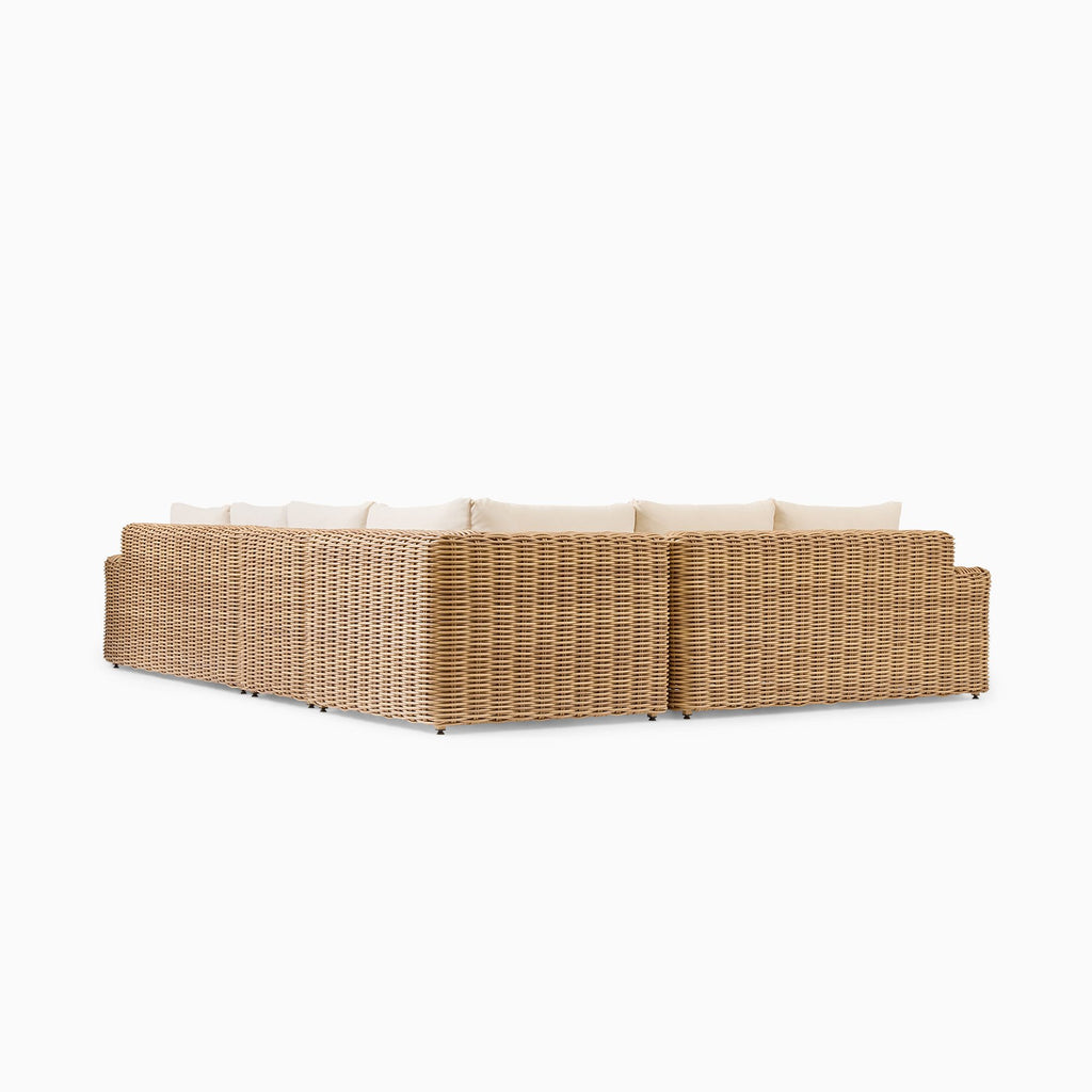 Westport Wicker Outdoor 4-Piece Sectional (136")
