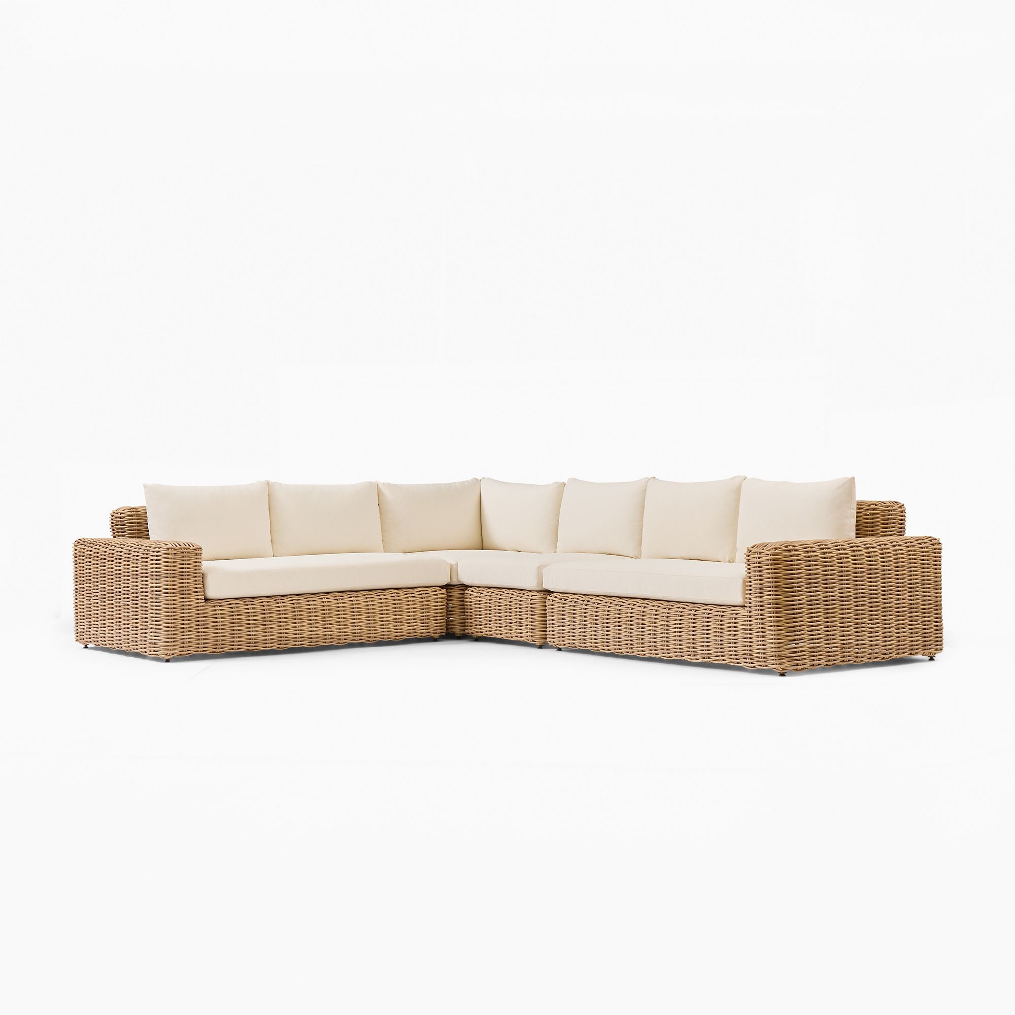 Westport Wicker Outdoor 4-Piece Sectional (136")